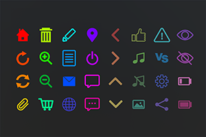 3100+ Simple Game Icons 01 イメージ画像